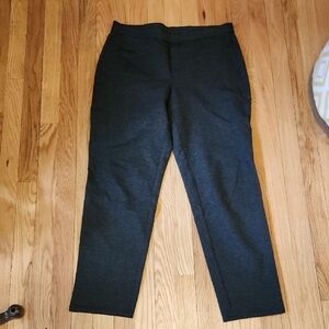 J Jill Ponte Slim Leg Stretchy Pants 2 Back Pockets Business Casual Travel Comfy